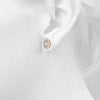 Oval Halo Floral Diamond Earrings DiamondStatus