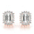 Emerald Halo Floral Diamond Earrings