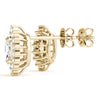 Marquise Halo Floral Diamond Earrings DiamondStatus