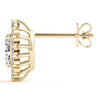 Marquise Halo Floral Diamond Earrings DiamondStatus