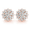 Cluster Diamond Stud Earrings 0.52CT DiamondStatus