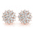Cluster Diamond Stud Earrings 0.52CT