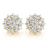 Cluster Diamond Stud Earrings 0.52CT DiamondStatus