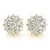 Cluster Diamond Stud Earrings 0.52CT