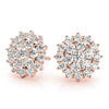 Cluster Diamond Stud Earrings 0.52CT DiamondStatus