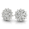 Cluster Diamond Stud Earrings 0.52CT DiamondStatus