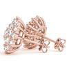 Cluster Diamond Stud Earrings 0.52CT DiamondStatus