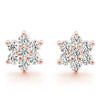 Floral Cluster Diamond Stud Earrings DiamondStatus