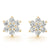Floral Cluster Diamond Stud Earrings