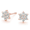 Floral Cluster Diamond Stud Earrings DiamondStatus
