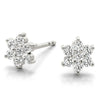 Floral Cluster Diamond Stud Earrings DiamondStatus