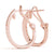 Round Diamond Hoop Earrings