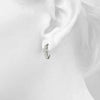 Round Three Stone Diamond Drop Earrings DiamondStatus