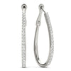 Round Pavé Diamond Hoop Earrings DiamondStatus