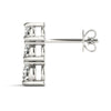 Round Three Stone Diamond Earrings DiamondStatus