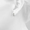 Round Three Stone Diamond Earrings DiamondStatus
