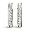 Round Diamond Hoop Earrings DiamondStatus