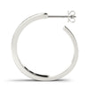 Round Diamond Hoop Earrings DiamondStatus