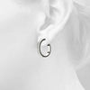 Round Diamond Hoop Earrings DiamondStatus