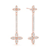 Floral Diamond Drop Earrings DiamondStatus