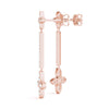 Floral Diamond Drop Earrings DiamondStatus