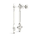 Floral Diamond Drop Earrings DiamondStatus
