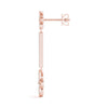 Floral Diamond Drop Earrings DiamondStatus