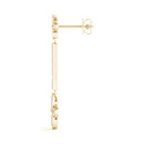 Floral Diamond Drop Earrings DiamondStatus