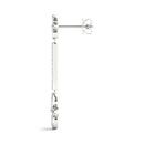 Floral Diamond Drop Earrings DiamondStatus