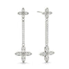 Floral Diamond Drop Earrings DiamondStatus