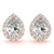 Pear Halo Diamond Earrings