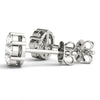 Round Cluster Diamond Stud Earrings DiamondStatus