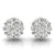 Round Cluster Diamond Stud Earrings