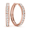 Round Diamond Hoop Earrings DiamondStatus