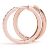 Round Diamond Hoop Earrings DiamondStatus