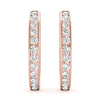 Round Diamond Hoop Earrings DiamondStatus