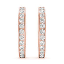Round Diamond Hoop Earrings DiamondStatus