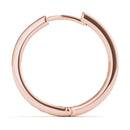 Round Diamond Hoop Earrings DiamondStatus