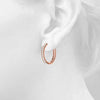 Round Diamond Hoop Earrings DiamondStatus