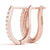 Round Double Pavé Diamond Hoop Earrings