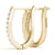 Round Double Pavé Diamond Hoop Earrings