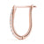 Round Double Pavé Diamond Hoop Earrings