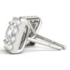 Princess Halo Diamond Earrings DiamondStatus