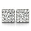 Princess Halo Diamond Earrings DiamondStatus