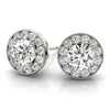 Round Halo Diamond Earrings DiamondStatus