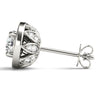 Round Halo Diamond Earrings DiamondStatus