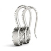 Round Halo Drop Diamond Earrings DiamondStatus
