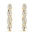 Twisted Pavé Diamond Hoop Earrings