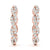 Twisted Pavé Diamond Hoop Earrings