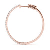 Half Eternity Pavé Diamond Hoop Earrings DiamondStatus